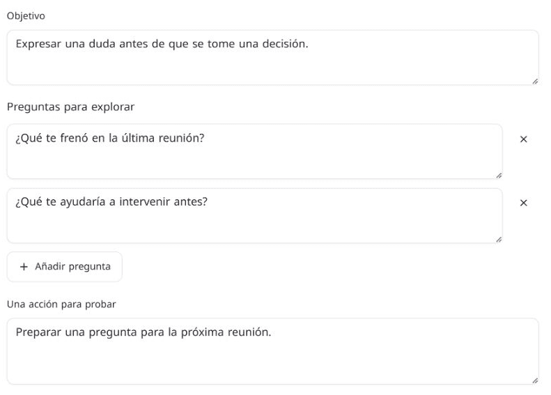Coaching: Ejemplo de pregunta para una sesión